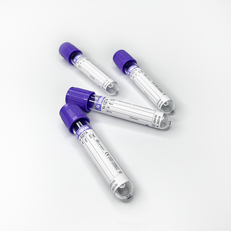 Пробірка з К3 ЕДТА (лавандова), 13x75 мм, 1 мл, 100 шт/уп